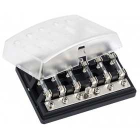 Glass fuse holder box for 6 fuses 130x90x36mm OS1418107