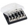 Glass fuse holder box for 6 fuses 130x90x36mm OS1418107