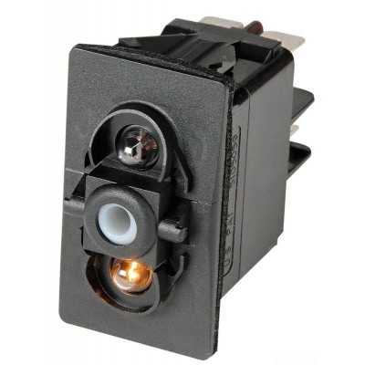 Contura II ON-OFF switch Red bulbs 12V 4 terminals OS1419201