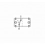 Contura II ON-OFF switch Red bulbs 12V 4 terminals OS1419201