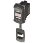 Presa corrente 12/24V con doppia USB e voltmetro OS1419561-18%