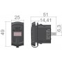 Presa corrente 12/24V con doppia USB e voltmetro OS1419561-18%