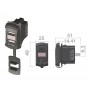 Presa corrente 12/24V con doppia USB e voltmetro OS1419561-18%