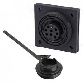 Bulgin 9-pole built-in socket Female contacts OS1437009