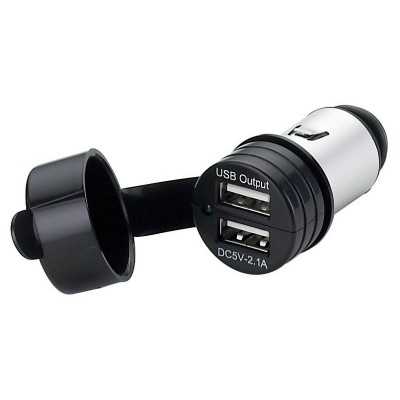Double USB with watertight cup 12/24V OS1451715
