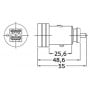 Double USB with watertight cup 12/24V OS1451715