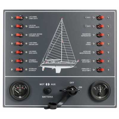 Control panel thermo-magnetic switches sailboat OS1480901