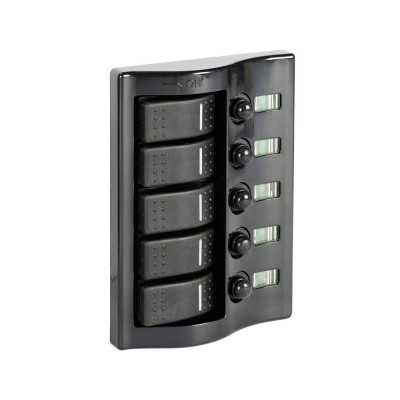 Electric control panel 5 flush rocker switches 165x115mm OS1484305
