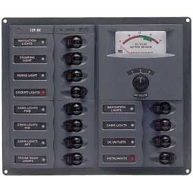 BEP 902A Pannello elettrico 12 Interruttori Magnetotermici con Indicatore 200x239x65mm UF63128J-30%