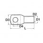 Eye power terminal cable Cable section 10mmq OS1403510