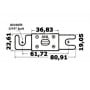ANL Gold Plated High capacity fuse 500A OS1410051