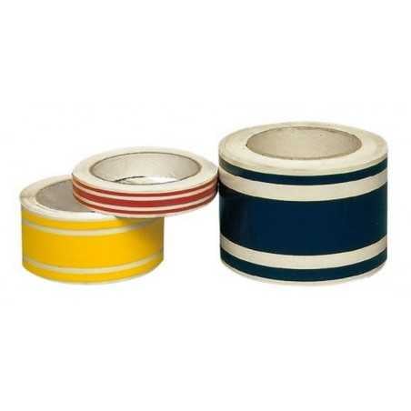 Red Self-Adhesive Waterline Tape 3 Stripes H 50 mm x L 10 mt OS6511000RO