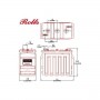 Rolls SERIE 5000 Banco Batterie - 24V 27,75 kWh C100 200ROLLS6CS25P-24V-25%