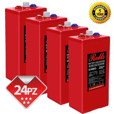 Rolls OpzV GEL Banco Batterie 48 Volt 36.86 kWh C100 200ROLLSS2640GEL-30%