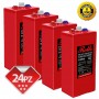 Rolls OpzV GEL Banco Batterie 48 Volt 46.56 kWh C100 200ROLLSS2825GEL-30%