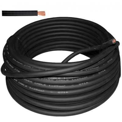 Cavo elettrico N07V-K 1,5mmq per impianti di bordo Nero Venduto al metro N50824001250NE-0%