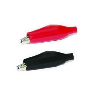 Coppia Pinze a Coccodrillo Medie con guaina in gomma per cavi 35mm N50824001302-0%