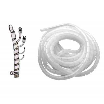 Spirale in polietilene bianco per cablaggi 13-70mm Rotolo 5mt N50824027646-0%