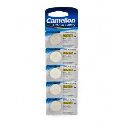 Camelion CR2025 Batterie a bottone al litio 3V 5pz Orologio Pila Calcolatrice 20017099