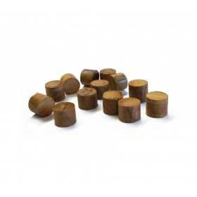 Teak wood plugs 12mm 100pcs OS7160152