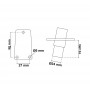 Asta fanale alogena Estraibile 360° 60cm 12V 10W 1A TRL3801530-10%