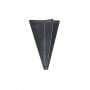 Cono di segnalazione in policarbonato nero antiriflesso h470mm N120284103210-5%
