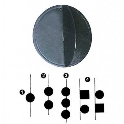 Pallone nero regolamentare 350mm Indica Nave alla Fonda N120284103212-5%