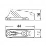 Clam-cleat Strozzascotte in nylon per scotte da 1/4mm OS5626300-28%