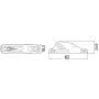 Clam-cleats CL 702 For sheets 3/6mm OS5670200