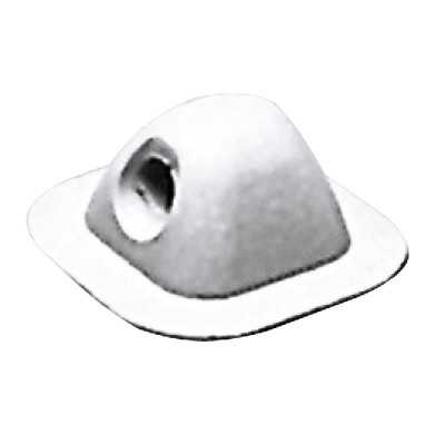 Passacima grigio in EPDM 96x96mm Foro d18mm per battelli pneumatici OS6607044-18%