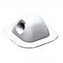 Passacima grigio in EPDM 96x96mm Foro d18mm per battelli pneumatici OS6607044-18%