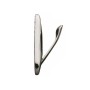 Chromed brass flush wardrobe hook 75x25mm MT0335606