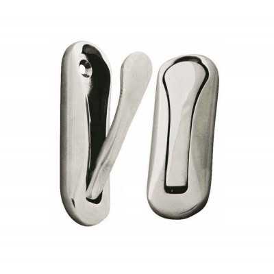 Gancio appendiabiti a scomparsa in ottone cromato 75x25mm MT0335606-10%