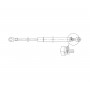 Molla a gas in acciaio inox Aperto 377mm Corsa 132mm Reazione 70kg OS3801003-18%