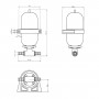 Serbatoio espansione acqua Johnson per pompe autoclavi 2Lt 160mm MT1827502-20%