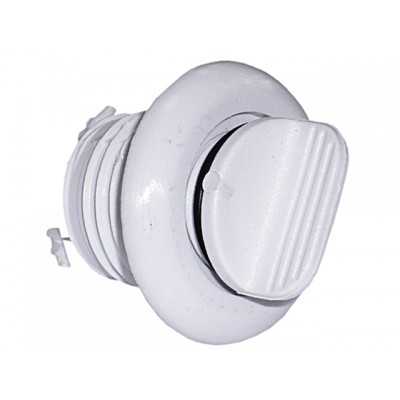 Boccola di scarico in nylon bianco con tappo 6,3mm N40137701724B-5%