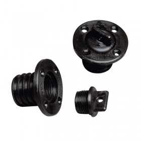 Boccola di scarico a vite Ø43mm con tappo 24,7mm Nero N40137701748N-5%