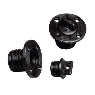 Boccola di scarico a vite Ø43mm con tappo 24,7mm Nero N40137701748N-5%