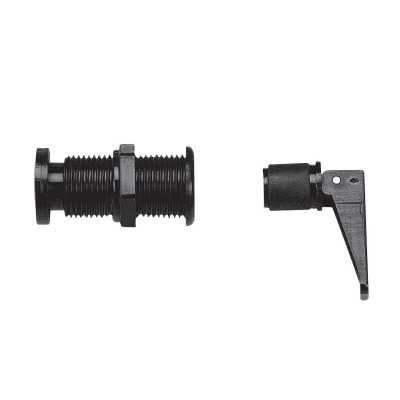 Boccola di scarico in nylon nero con tappo espansione e valvola 22x62mm N40137701755-5%