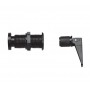 Boccola di scarico in nylon nero con tappo espansione e valvola 22x62mm N40137701755-5%