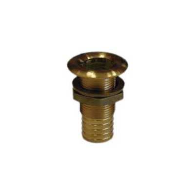 Yellow plated brass through deck fitting 3/4 inches thread 24mm pipe N42038201706