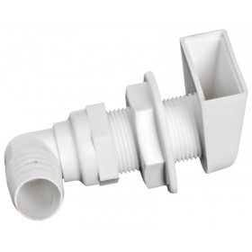 Scarico a mare in plastica con portagomma 90° 25mm N42038202451-0%