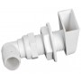 White plastic Scupper 90° outlet 25mm N42038202451