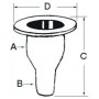 White plastic seacock with hose adaptor 1-1/4 inches cwith hose connector 30mm N42038202474