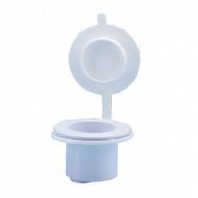 Contenitore bianco per doccetta tondo Incasso 56mm con coperchio stagno N42737302443-5%