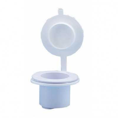 Contenitore bianco per doccetta tondo Incasso 56mm con coperchio stagno N42737302443-5%
