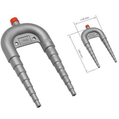 Sifone per wc completo di valvola di sfiato Portagomma Ø13-38mm N43437001080-10%