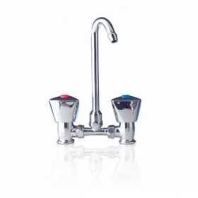 Rubinetto Doppio MM5500 Cromato con Canna Abbattibile h170mm N44237904091-25%