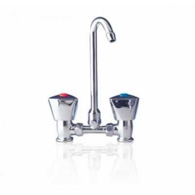 Rubinetto Doppio MM5500 Cromato con Canna Abbattibile h170mm N44237904091-25%