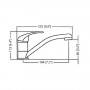 Single Control mixer tap for basin 1/2 female connector 140mm N44237904103